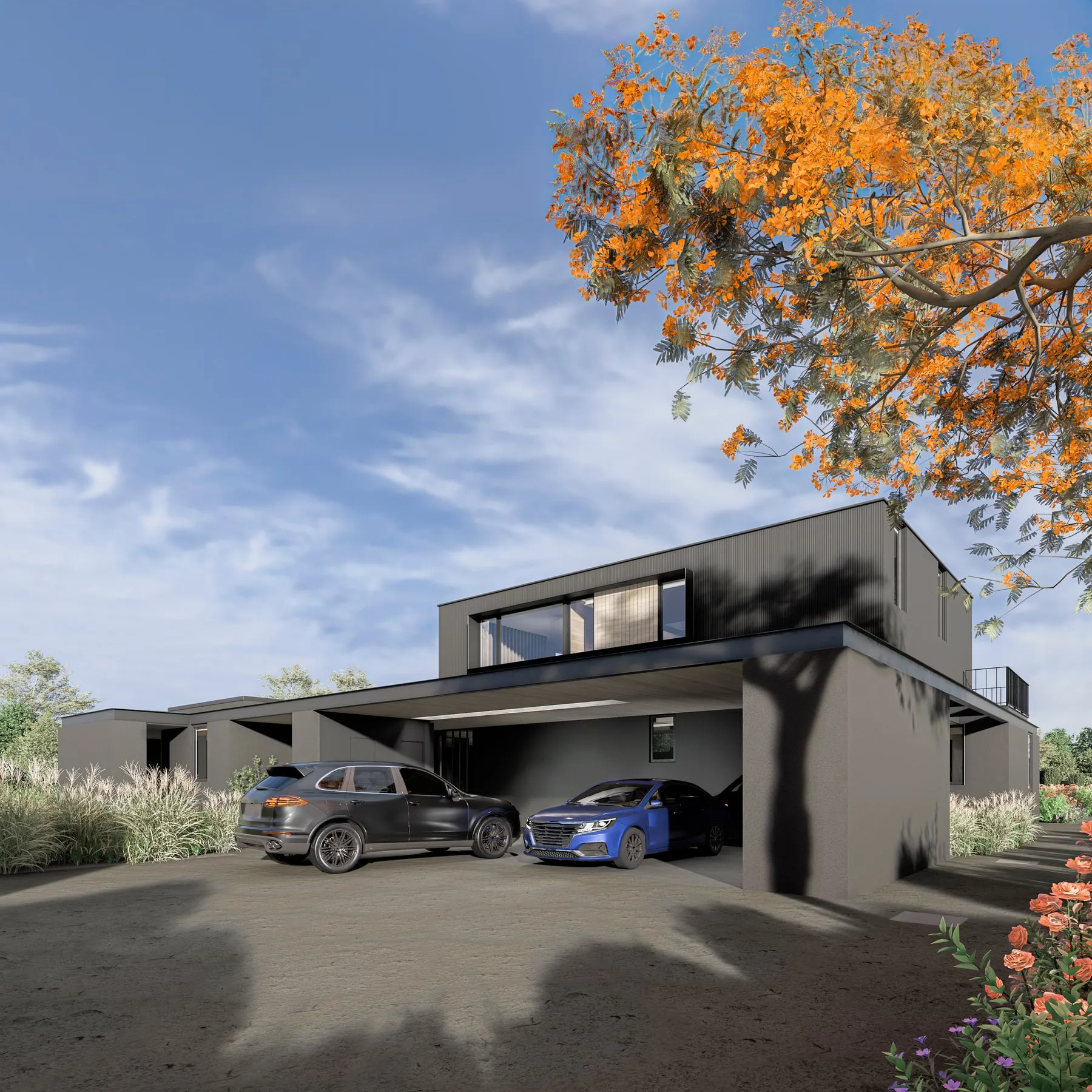 Render arquitectónico Casa Jl · Moreno·Sosa