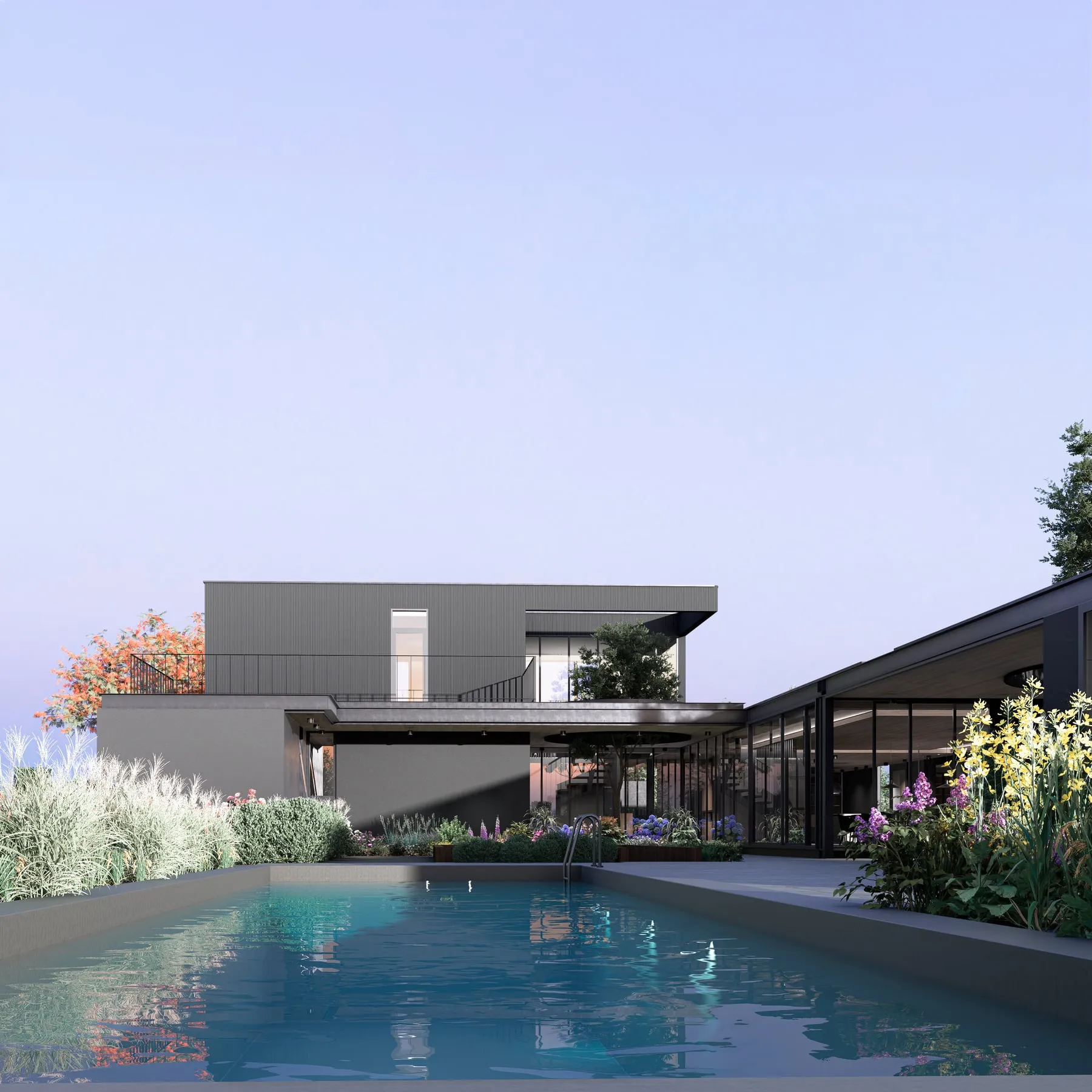 Render arquitectónico Casa Jl · Moreno·Sosa