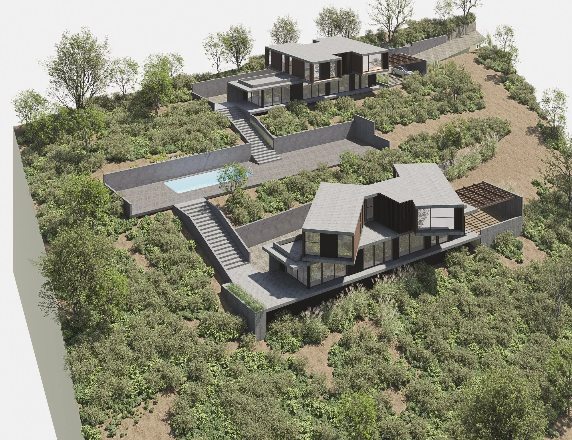 Render arquitectónico Tunquen · Moreno·Sosa
