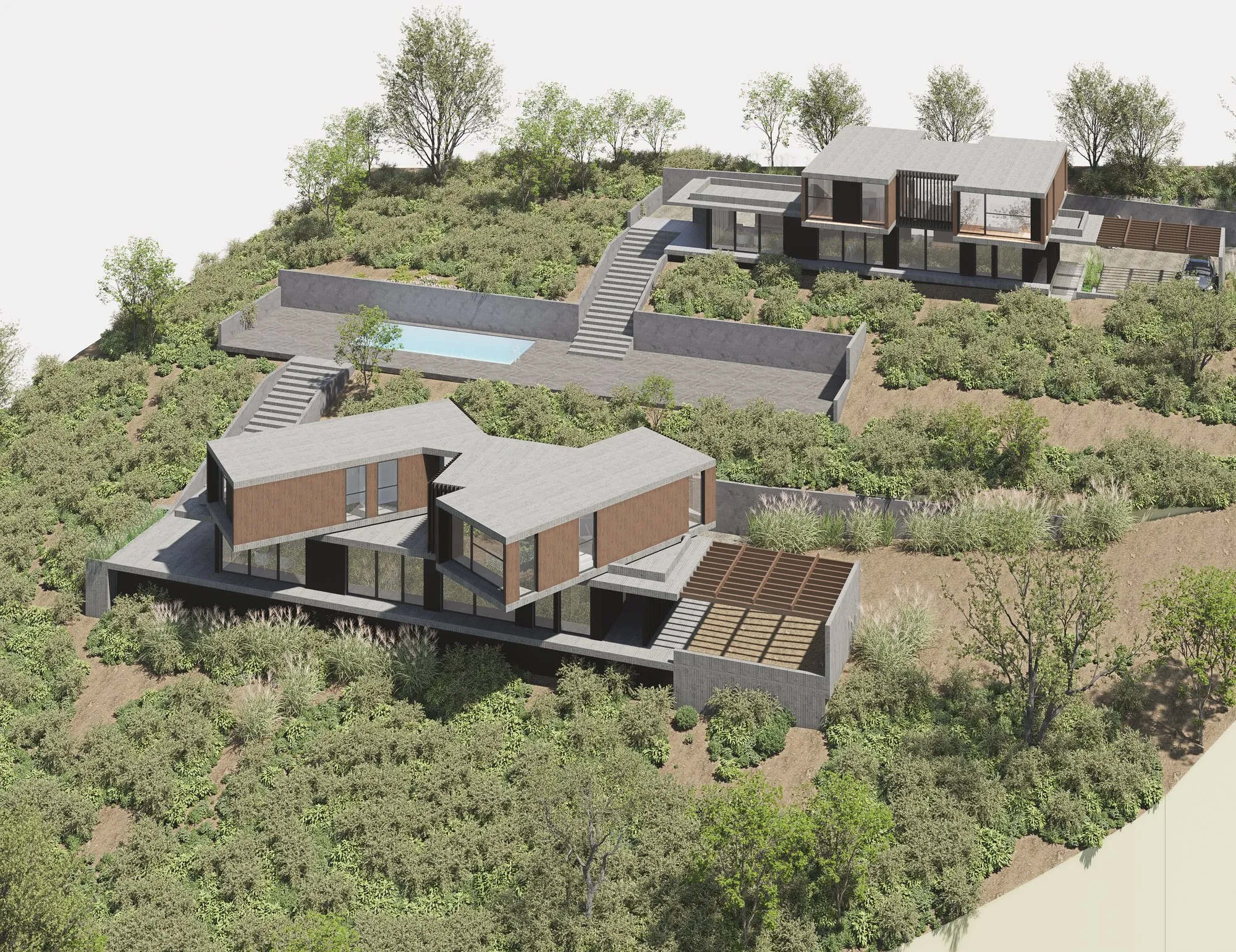 Render arquitectónico Tunquen · Moreno·Sosa