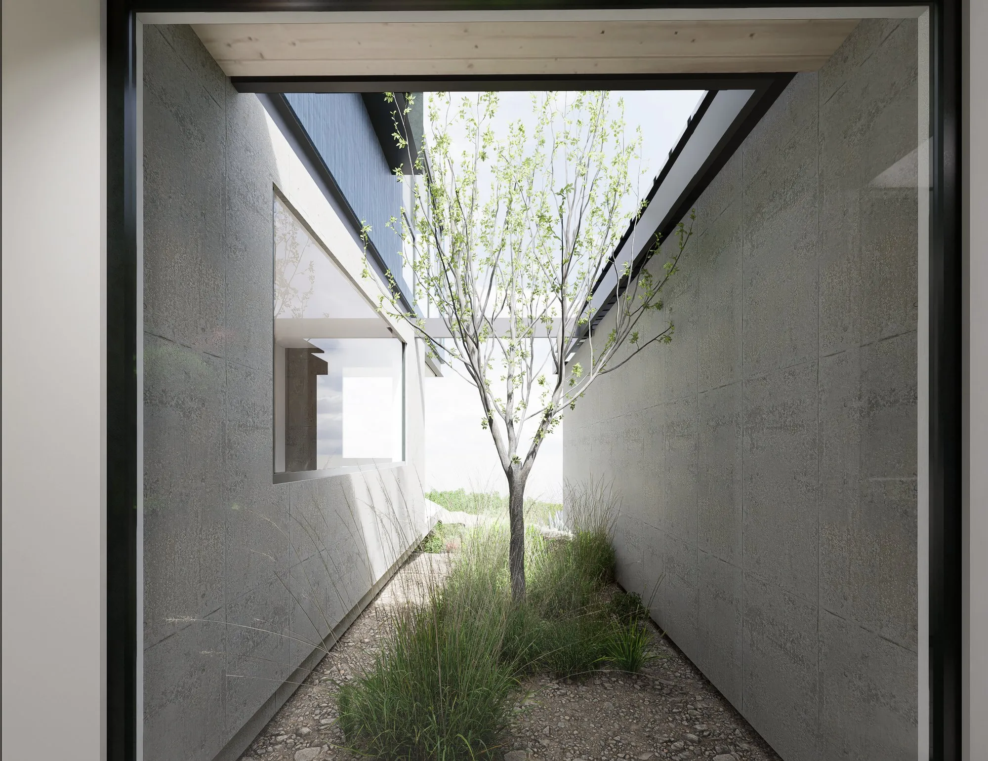Render arquitectónico Tunquen · Moreno·Sosa