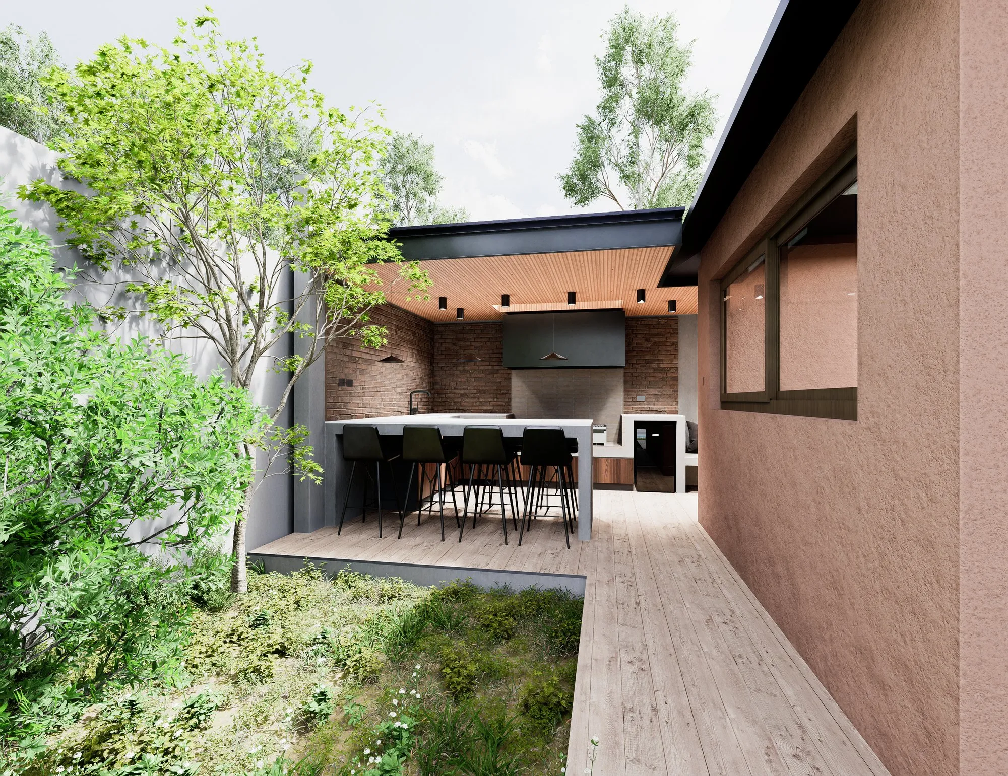 Render arquitectónico La Reina · Moreno·Sosa