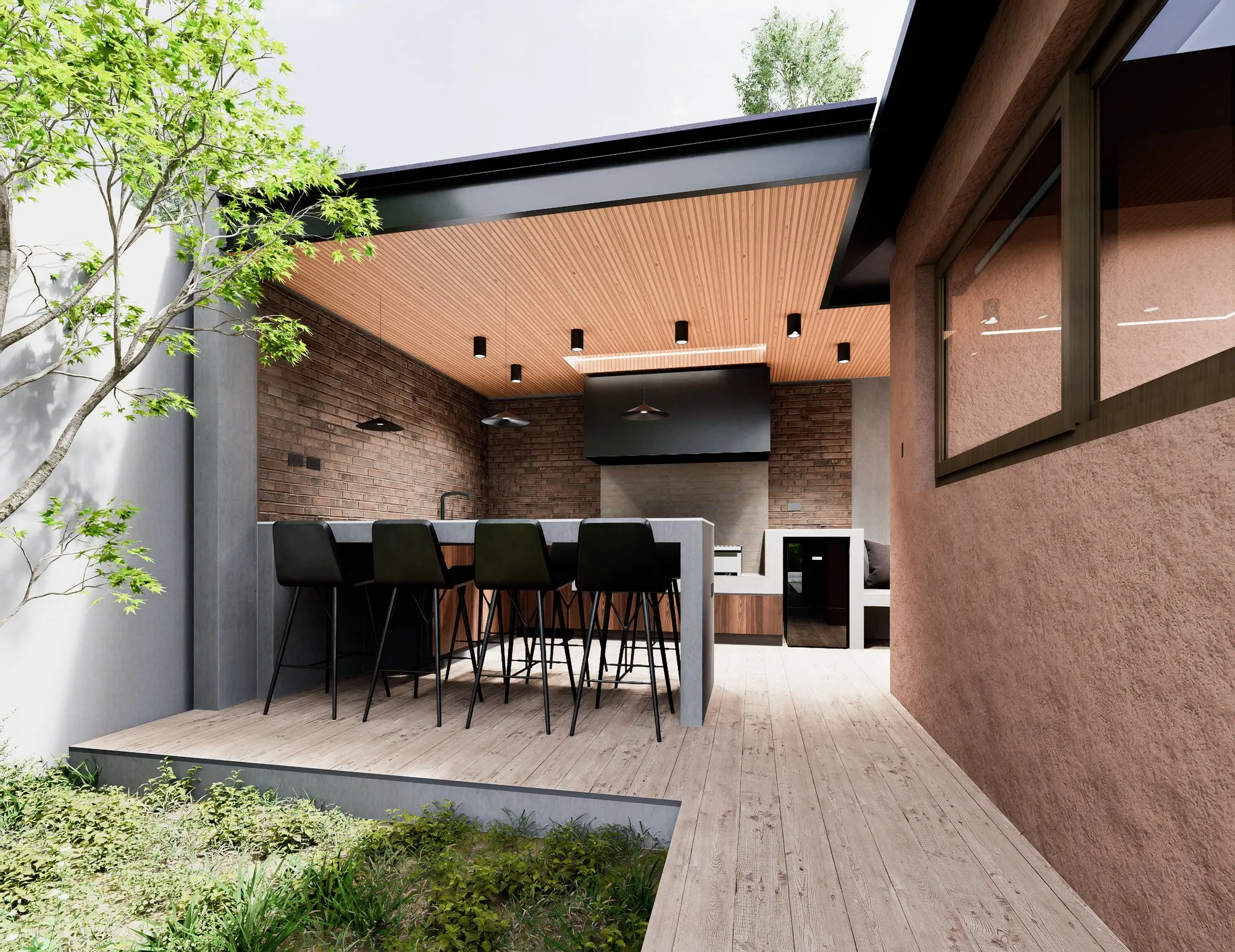 Render arquitectónico La Reina · Moreno·Sosa