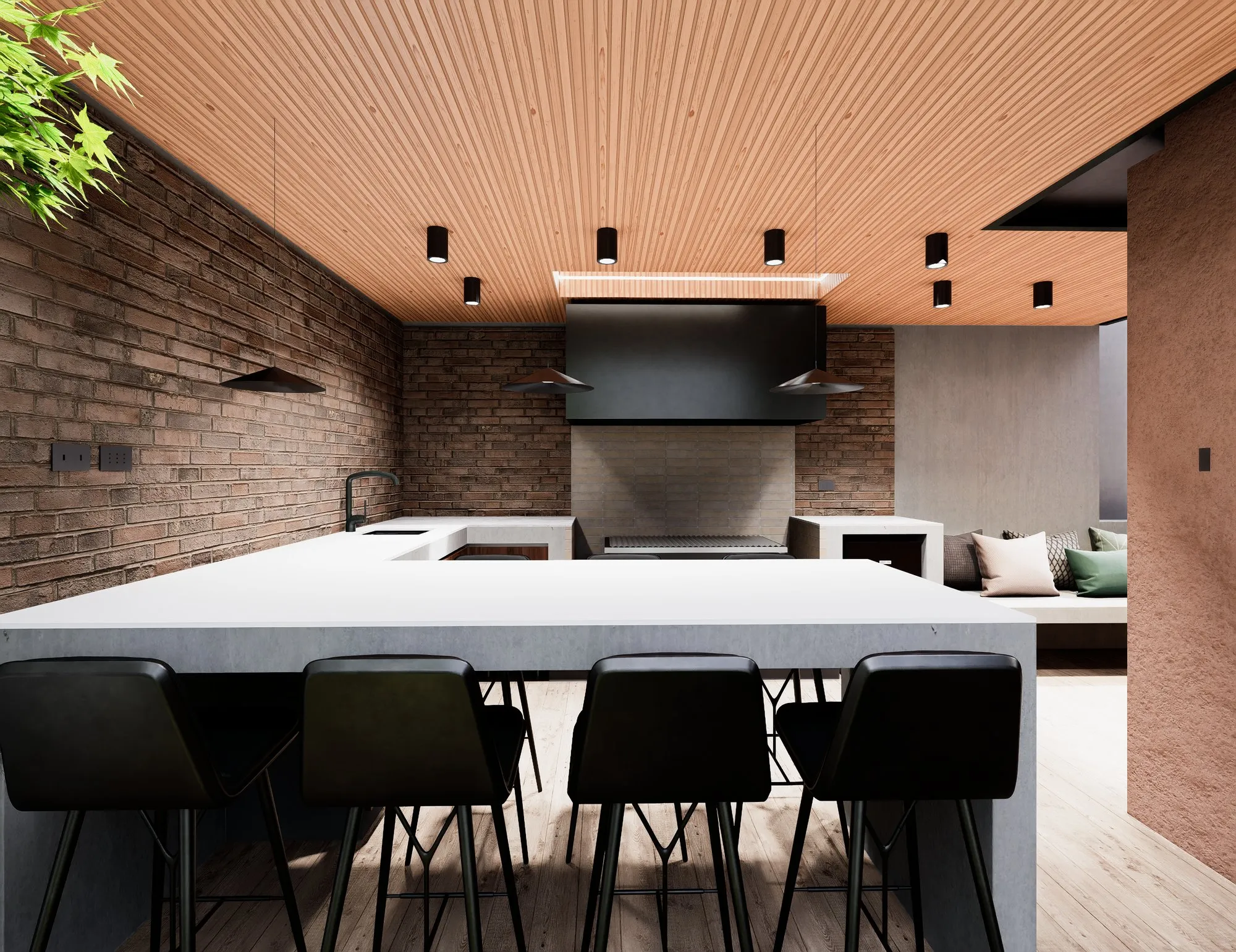 Render arquitectónico La Reina · Moreno·Sosa