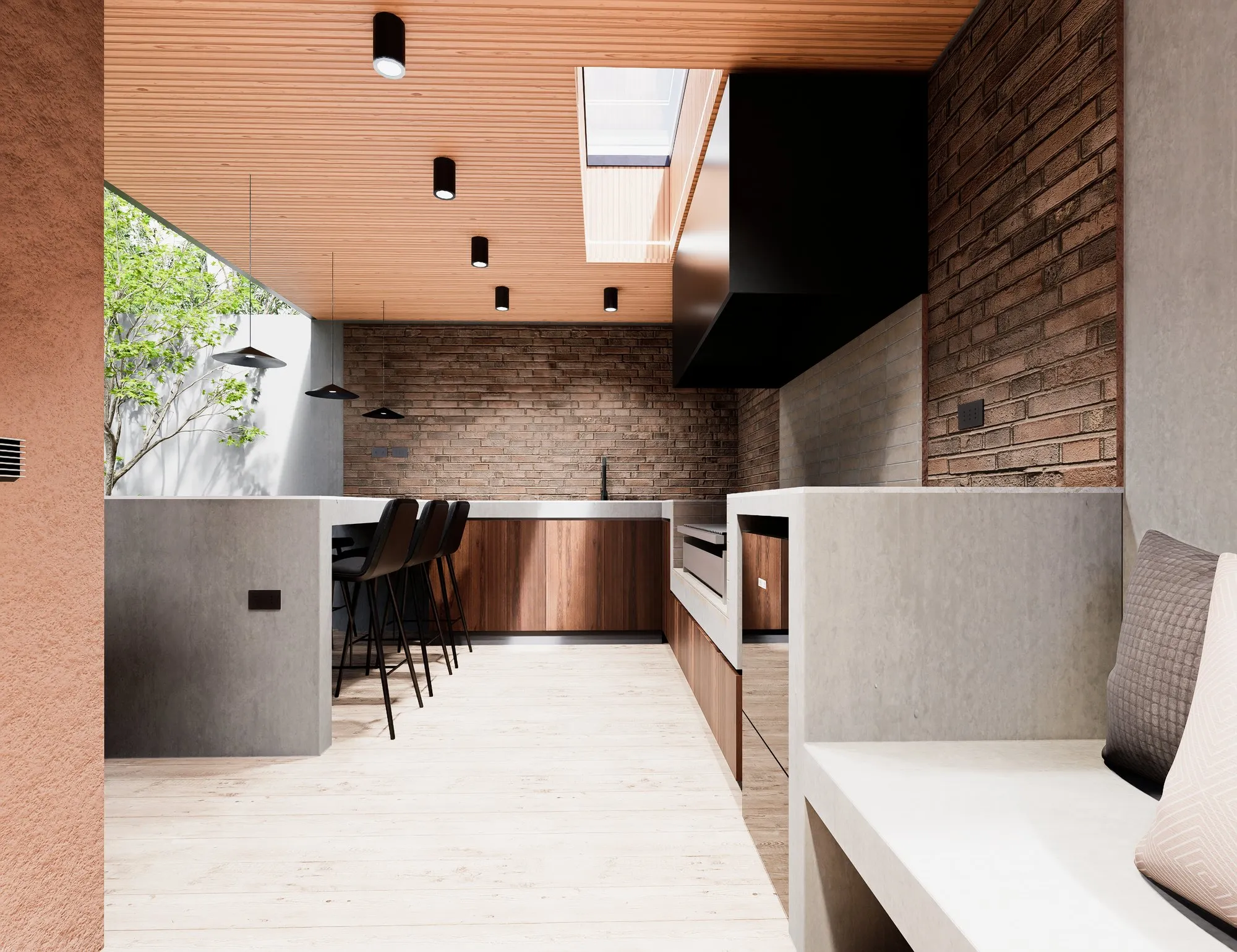 Render arquitectónico La Reina · Moreno·Sosa