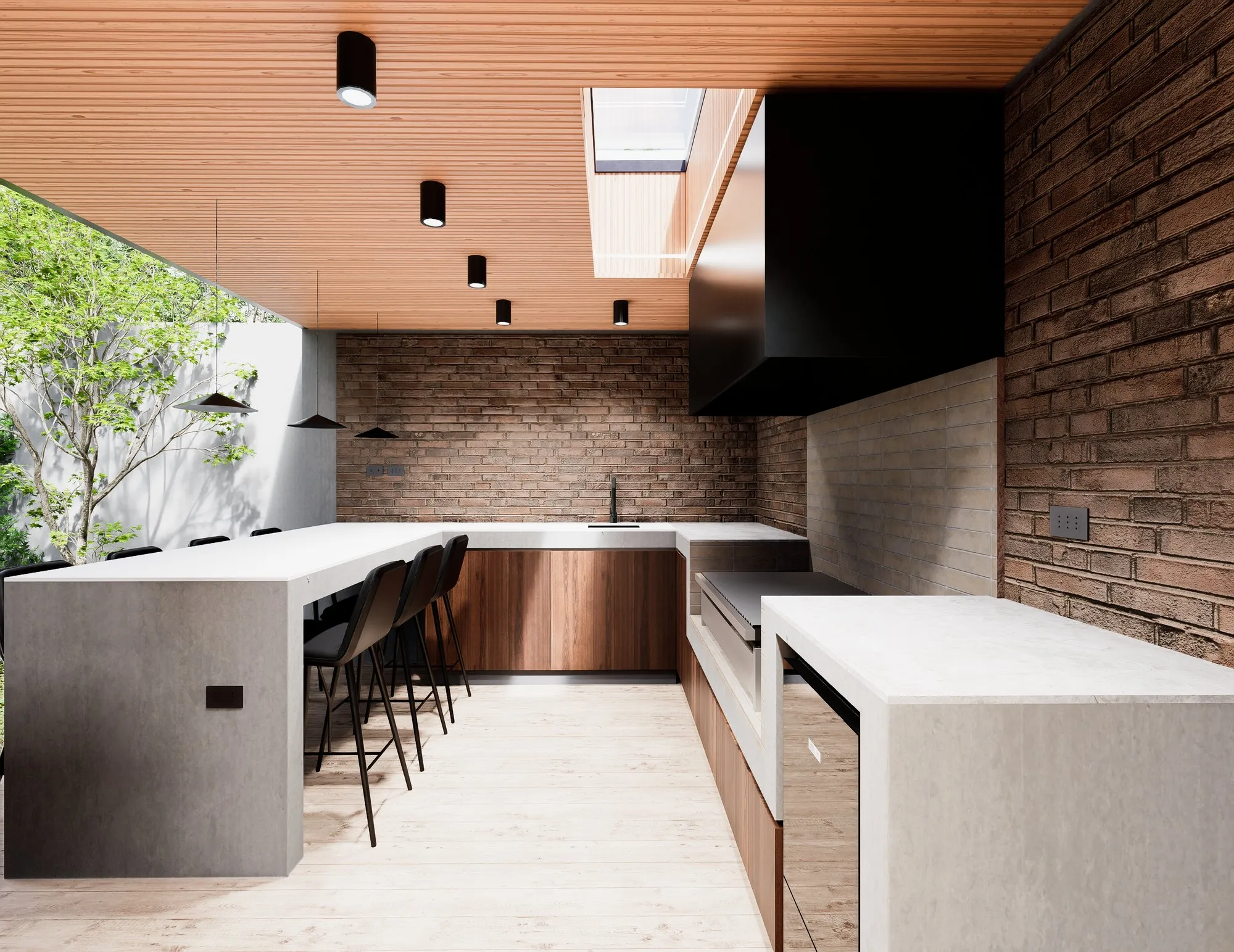 Render arquitectónico La Reina · Moreno·Sosa