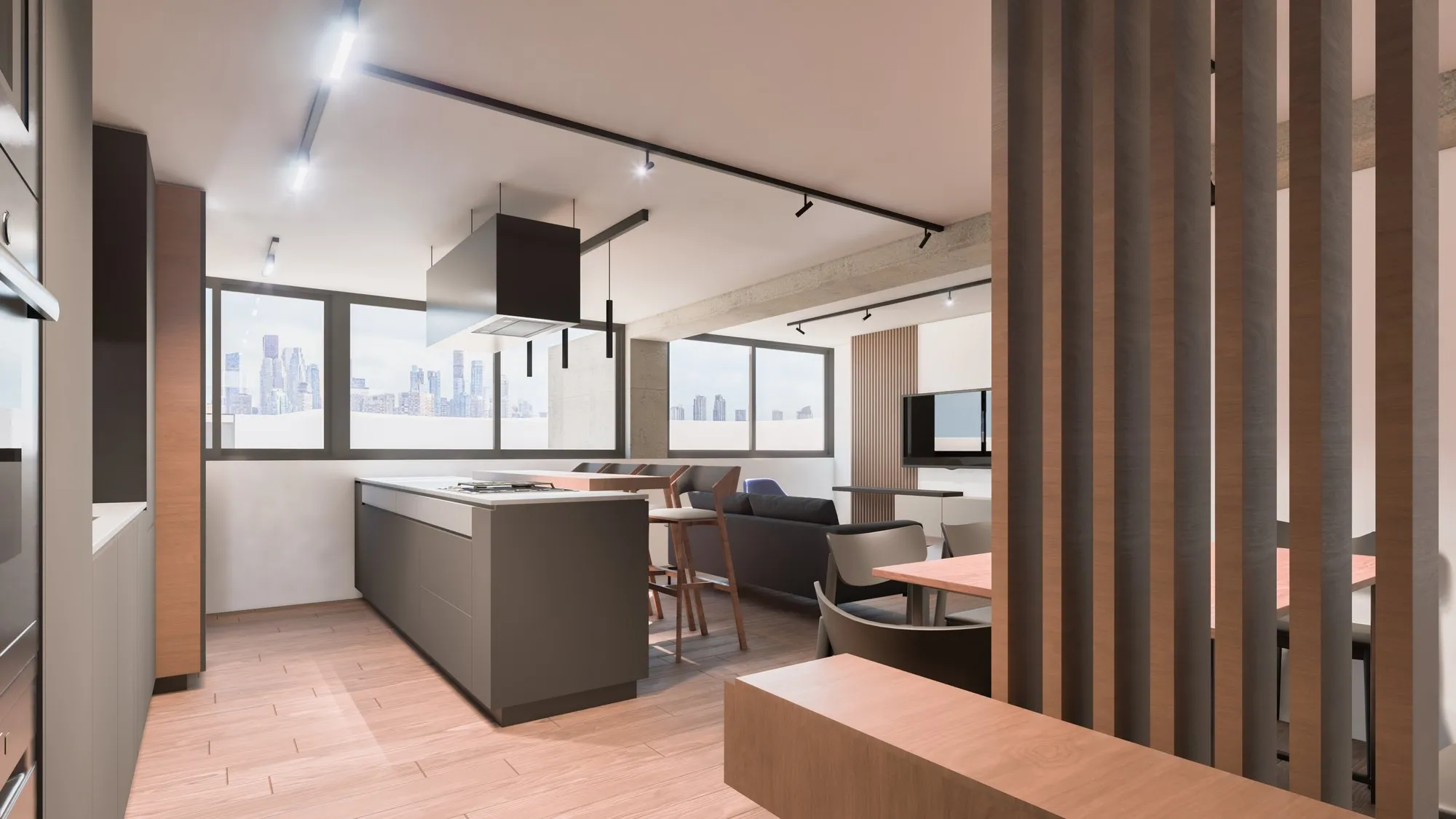 Render arquitectónico Acuario · Moreno·Sosa