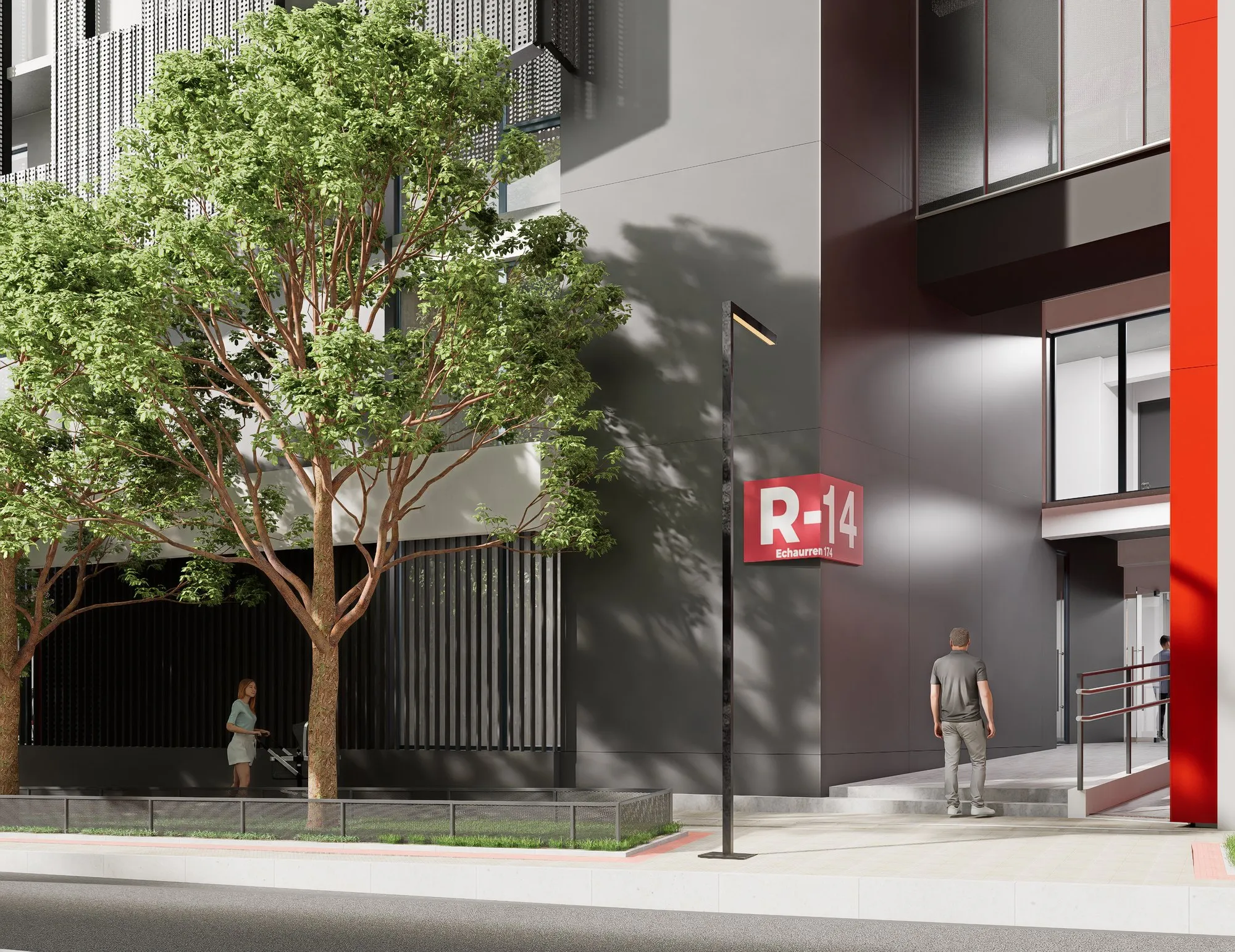 Render arquitectónico Echaurren · Moreno·Sosa