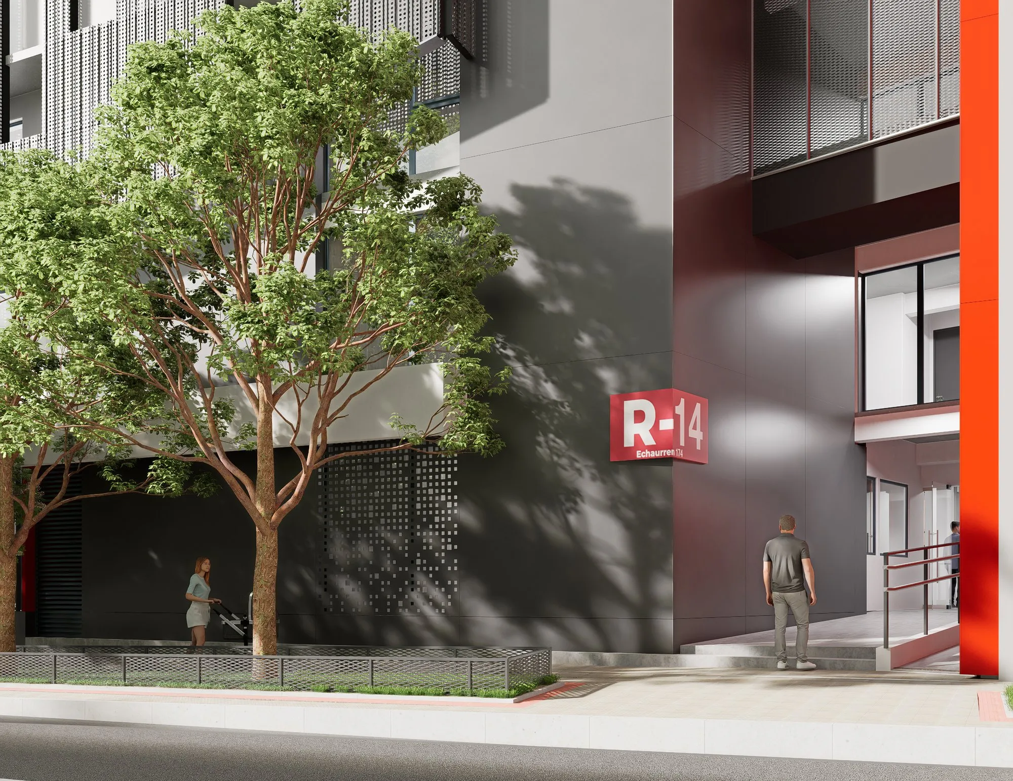 Render arquitectónico Echaurren · Moreno·Sosa