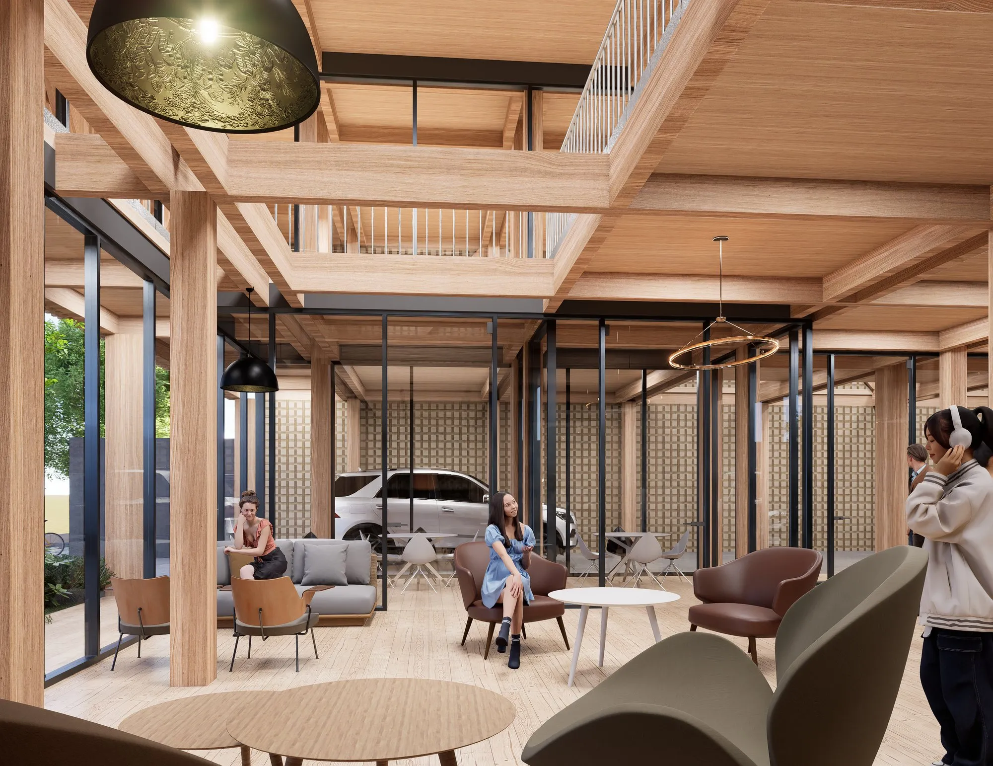 Render arquitectónico Unab Angeles · Moreno·Sosa