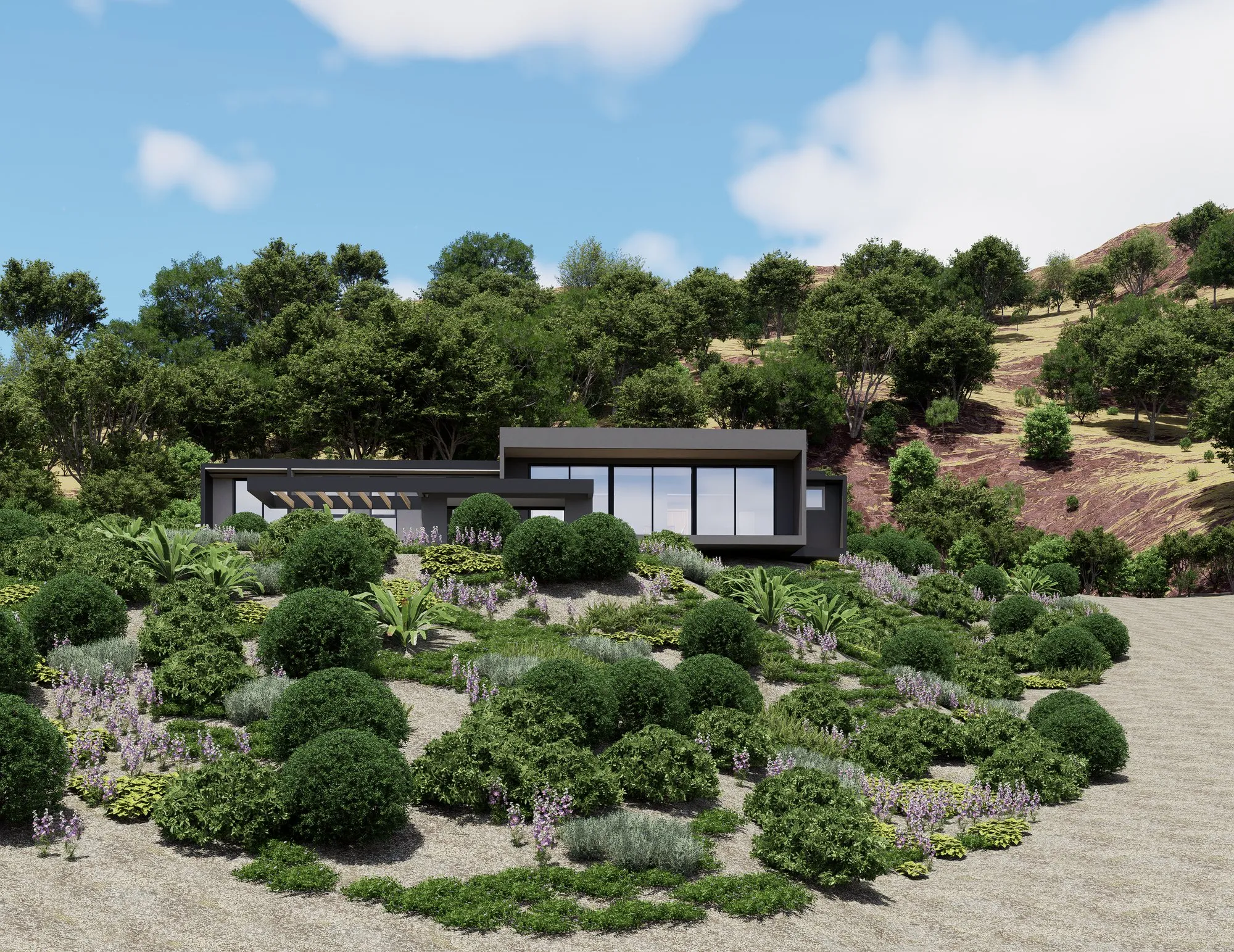 Render arquitectónico Pocochay · Moreno·Sosa